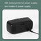 Mirror Bedside Alarm Clock Battery Plug-In Dual-Purpose LED Clock, Colour: Rectangle Black Shell (Black Surface green light)