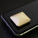 Desktop Kinetic Energy To Vent Stress Relief Fingertip Spinner Toy, Style: Aluminum Alloy Quadrilateral Gold