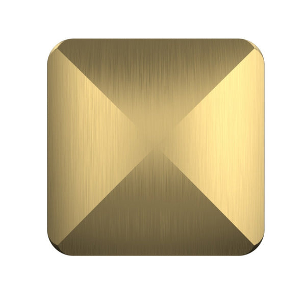 Desktop Kinetic Energy To Vent Stress Relief Fingertip Spinner Toy, Style: Aluminum Alloy Quadrilateral Gold