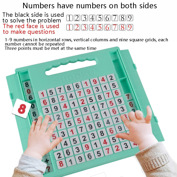 Children Game Chess Portable Storage Box Parent-Child Interaction Decompression Puzzle Board Game Toy(Red)