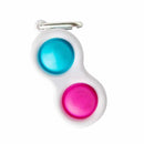 3 PCS Finger Bubble Music Key Buckle Baby Mental Development Can Press The Practice Board Finger Decompression Press Keychain, Color Random Deilvery
