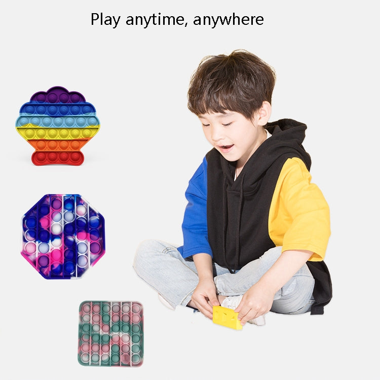 5 PCS Children Math Logic Educational Toys Silicone Pressing Parent-Child Game, Style: Unicorn (Rainbow)