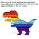 5 PCS Children Math Logic Educational Toys Silicone Pressing Parent-Child Game, Style: Unicorn (Rainbow)