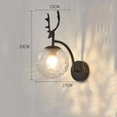 LED Glass Wall Bedroom Bedside Lamp Living Room Study Staircase Wall Lamp, Power source: 12W Warm Light(6104 Black Water Grain Light)