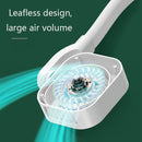 G2 Hanging Neck Leafless Fan Outdoor Student Sports Mini USB Silent Fan, Colour: 4000MAH Night Green