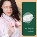 G2 Hanging Neck Leafless Fan Outdoor Student Sports Mini USB Silent Fan, Colour: 4000MAH Night Green