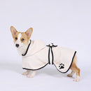 Dog Water Absorbing Towel Cat Bath Towel Bathrobes Pet Supplies S(Beige)