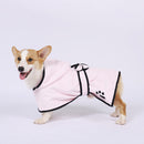 Dog Water Absorbing Towel Cat Bath Towel Bathrobes Pet Supplies XL(Pink)