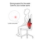 Lumbar Cushion Office Maternity Seat Cushion Car Lumbar Memory Foam Lumbar Pillow,Style: Standard (Black)