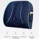 Lumbar Cushion Office Maternity Seat Cushion Car Lumbar Memory Foam Lumbar Pillow,Style: Standard (Black)
