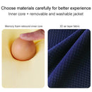 Lumbar Cushion Office Maternity Seat Cushion Car Lumbar Memory Foam Lumbar Pillow,Style: 3D (Gray)