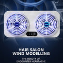 USB Interface Car Cooling Device Car Exhaust Air Circulation Exhaust Fan Car Changing Fan(White)