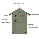 T60 Cuckoo Clock The Bird Reports On The Hour Clock, Colour: Green