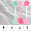 7 PCS Hand-Held Silicone Cleansing Brush And Mask Brush Pink Single Head