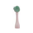 7 PCS Hand-Held Silicone Cleansing Brush And Mask Brush Green White Single Head