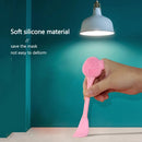 7 PCS Hand-Held Silicone Cleansing Brush And Mask Brush Pink Double-head Knife