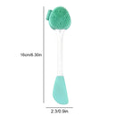 7 PCS Hand-Held Silicone Cleansing Brush And Mask Brush Green White Double-head Knife