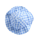 2 PCS Dog Hat Summer Cool Photo Decoration Pet Cat Sun Hat, Size: S(Blue Grid)