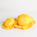 2 PCS Dog Hat Summer Cool Photo Decoration Pet Cat Sun Hat, Size: M(Yellow)