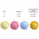 2 PCS Dog Hat Summer Cool Photo Decoration Pet Cat Sun Hat, Size: M(Pink Grid)