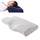 Butterfly Shape Memory Foam Snorked Pillow Slow Rebound Health Care Cervical Pillow, Dimensions: 50x30x10x6cm(Diamond Gray)