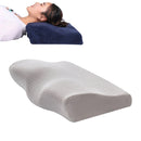 Butterfly Shape Memory Foam Snorked Pillow Slow Rebound Health Care Cervical Pillow, Dimensions: 50x30x10x6cm(Water Molecule White)