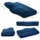 Butterfly Shape Memory Foam Snorked Pillow Slow Rebound Health Care Cervical Pillow, Dimensions: 50x30x10x6cm(Water Molecule White)