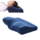 Butterfly Shape Memory Foam Snorked Pillow Slow Rebound Health Care Cervical Pillow, Dimensions: 50x30x10x6cm(Water Molecule)