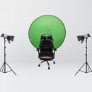 75cm EY-068 Green Background Cloth Folding ID Photo Green Screen Video Backdrop Board For E-Sports Chair