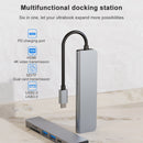 AD-033 6 In 1 USB-C / Type-C To 4K HDMI + SD / TF Card Slot + PD USB-C / Type-C Charging + 2 USB 3.0 Ports Multifunctional HUB Docking Station