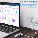 AD-033 6 In 1 USB-C / Type-C To 4K HDMI + SD / TF Card Slot + PD USB-C / Type-C Charging + 2 USB 3.0 Ports Multifunctional HUB Docking Station