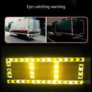 PVC Crystal Color Arrow Reflective Film Truck Honeycomb Guidelines Warning Tape Stickers 5cm x 25m(Blue White)