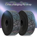 WEST BIKING Bicycle Volorful Handlebar Straps Shock Absorption PU Non-Slip Handlebar Wrap Riding Equipment(Colorful)