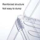 Stackable Refrigerator Tiered Shelf Kitchen Compartment Dish Dtorage Rack(White)