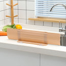 2 PCS Kitchen Sink Water Baffle And Sink Heightened Splash Water Resistant Silicone Baffle, Specification: Pink