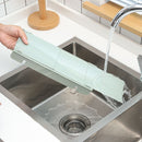 2 PCS Kitchen Sink Water Baffle And Sink Heightened Splash Water Resistant Silicone Baffle, Specification: Blue
