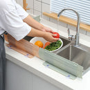 2 PCS Kitchen Sink Water Baffle And Sink Heightened Splash Water Resistant Silicone Baffle, Specification: Blue