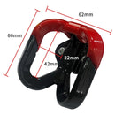 2 PCS Pedal Electric Car Motorcycle Modified Helmet Universal Double Hook(Yellow)