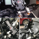 N-STAR NJN001 Motorcycle Bicycle Compatible Mobile Phone Bracket Aluminum Accessories Riding Equipment(With Thin Rod Ball Head)