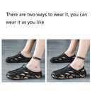 Large Size Sandals Summer Men Flip Flop Outdoor Hole Shoes Beach Shoes, Size: 40(Black)