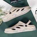 Large Size Sandals Summer Men Flip Flop Outdoor Hole Shoes Beach Shoes, Size: 40(Black)