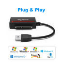 Rocketek CFAST USB 3.0 to SATA Card Reader Multi-Function Two-In-One Cable, Cable Length: 16cm