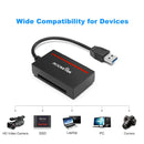 Rocketek CFAST USB 3.0 to SATA Card Reader Multi-Function Two-In-One Cable, Cable Length: 16cm