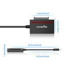Rocketek CFAST USB 3.0 to SATA Card Reader Multi-Function Two-In-One Cable, Cable Length: 16cm