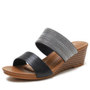 Ladies Sandals And Slippers Fashionable Outer Wear Platform High Heels, Size: 40(Black)