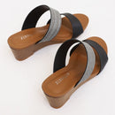 Ladies Sandals And Slippers Fashionable Outer Wear Platform High Heels, Size: 40(Black)