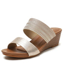 Ladies Sandals And Slippers Fashionable Outer Wear Platform High Heels, Size: 40(Golden)
