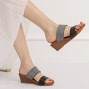 Ladies Sandals And Slippers Fashionable Outer Wear Platform High Heels, Size: 40(Champagne)