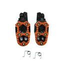 Motorcycle Modified Aluminum Alloy Foot Pedal Accessories(Orange)