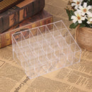 2 PCS 24-Grid Acrylic Lipstick Jewelry Makeup Holder Display Stand Storage Box Organizer